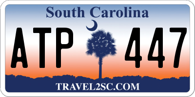 SC license plate ATP447