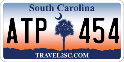 SC license plate ATP454