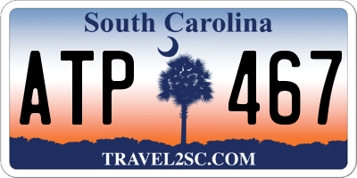 SC license plate ATP467