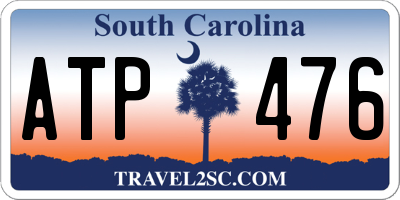 SC license plate ATP476
