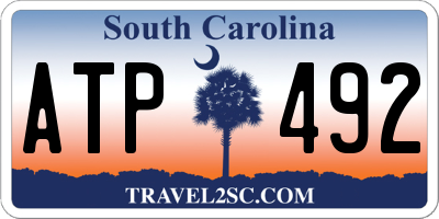 SC license plate ATP492