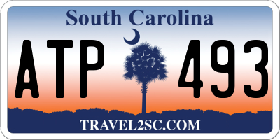 SC license plate ATP493