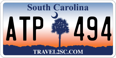 SC license plate ATP494
