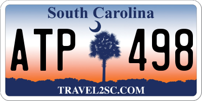 SC license plate ATP498