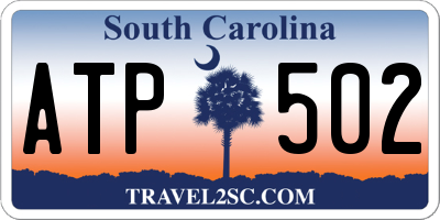 SC license plate ATP502