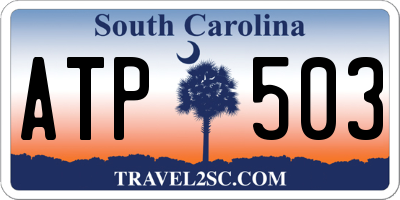 SC license plate ATP503