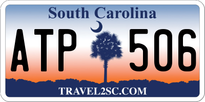 SC license plate ATP506