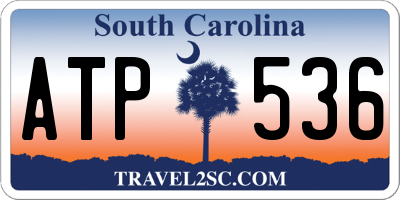 SC license plate ATP536