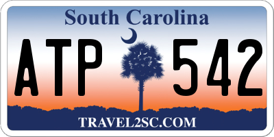 SC license plate ATP542