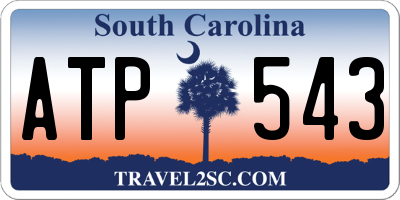 SC license plate ATP543