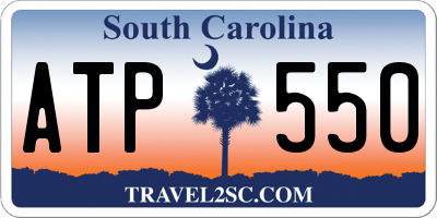 SC license plate ATP550