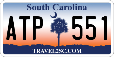 SC license plate ATP551