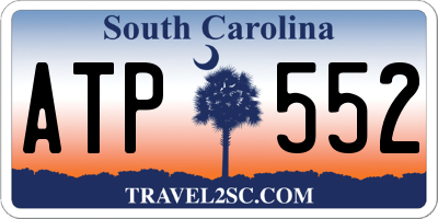 SC license plate ATP552