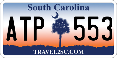 SC license plate ATP553