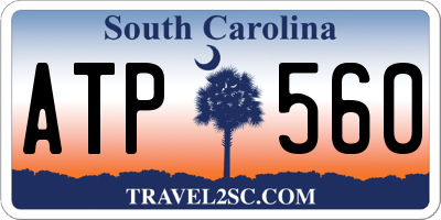 SC license plate ATP560