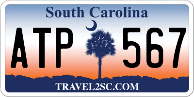 SC license plate ATP567