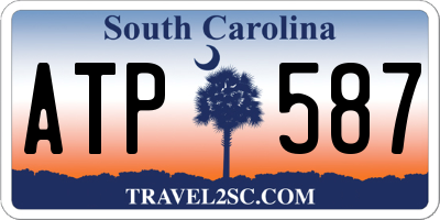 SC license plate ATP587