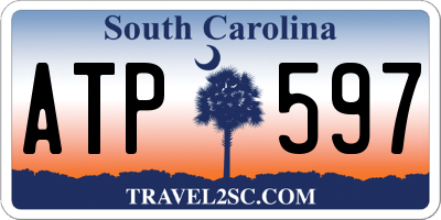 SC license plate ATP597