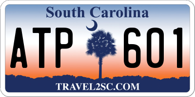 SC license plate ATP601