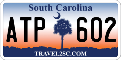 SC license plate ATP602