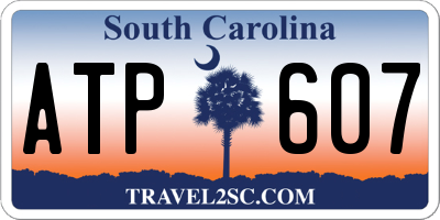 SC license plate ATP607
