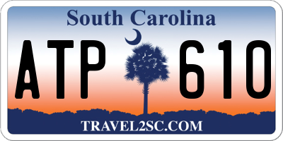 SC license plate ATP610