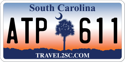 SC license plate ATP611