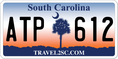SC license plate ATP612