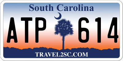 SC license plate ATP614