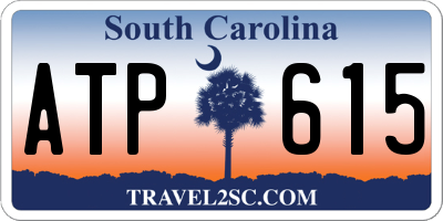 SC license plate ATP615