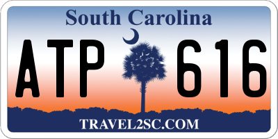 SC license plate ATP616