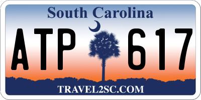 SC license plate ATP617