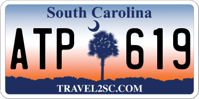 SC license plate ATP619
