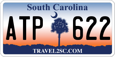 SC license plate ATP622