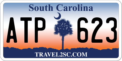 SC license plate ATP623