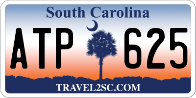 SC license plate ATP625