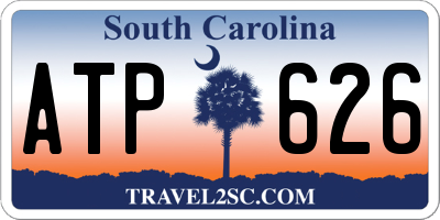 SC license plate ATP626