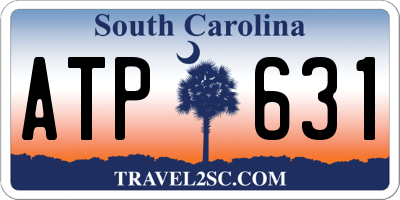 SC license plate ATP631