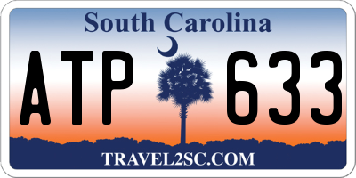 SC license plate ATP633