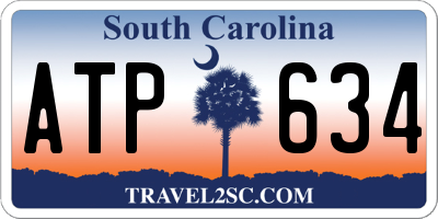 SC license plate ATP634