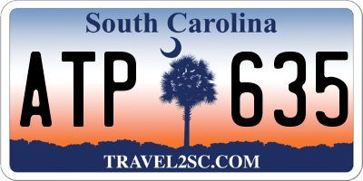 SC license plate ATP635