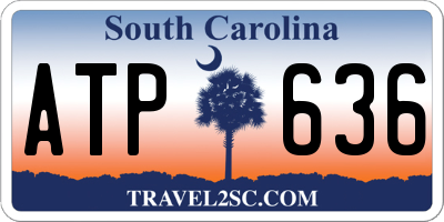 SC license plate ATP636