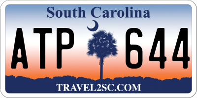 SC license plate ATP644