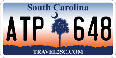 SC license plate ATP648