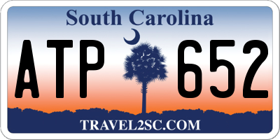 SC license plate ATP652