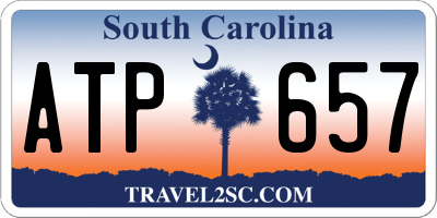 SC license plate ATP657