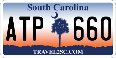 SC license plate ATP660