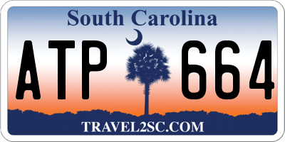SC license plate ATP664