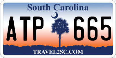 SC license plate ATP665