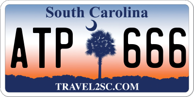 SC license plate ATP666